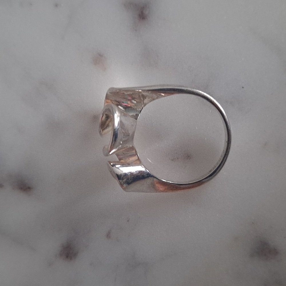 Sterling Silver Wave Ring - image 2